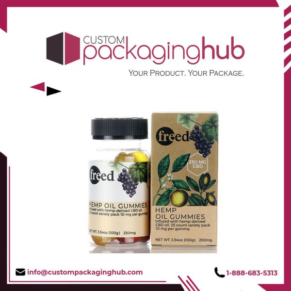 Custom CBD Gummies Boxes