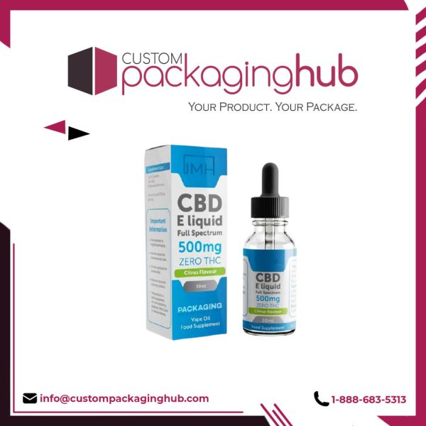 Custom E-Cigarette Liquid Boxes
