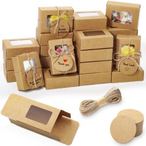 Kraft Soap Boxes with Rectangle Window