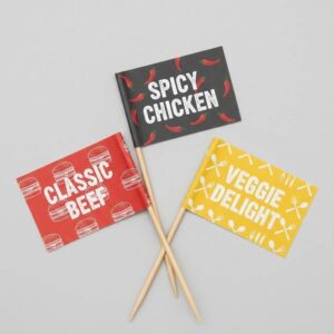 Custom Food Flags