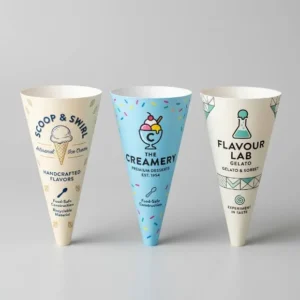 Ice Cream and Gelato Cone Sleeves
